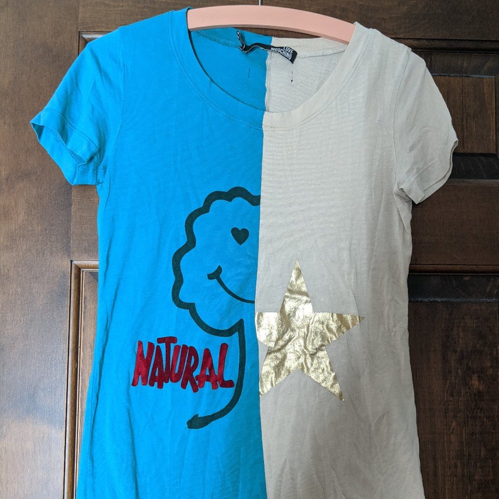 Moschino Natural Graphic T-Shirt